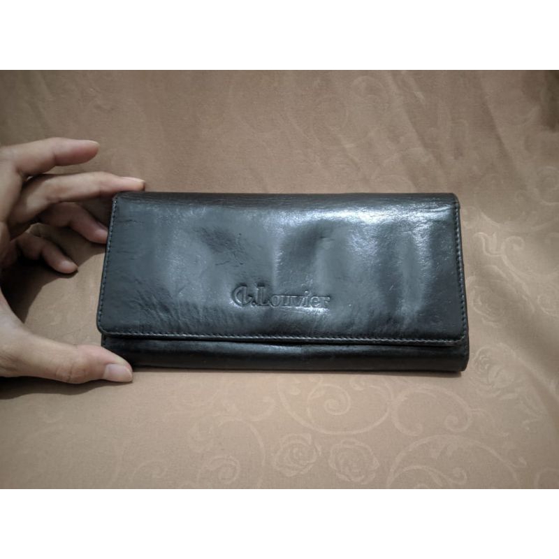 Preloved Dompet Kulit Charles Louvier/Dompet Kulit/Dompet Lipat/Dompet Wanita