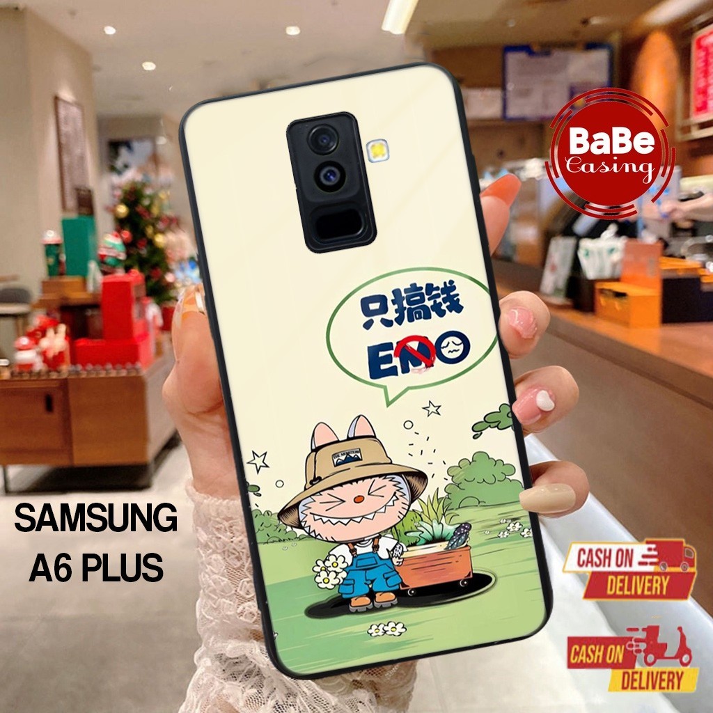 Babe Case Samsung A6 Plus Casing Samsung A6 Plus [ LABUBU ] Case Glossy Casing Hardcase Softcase