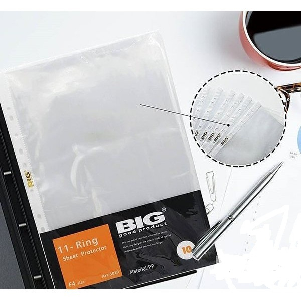 

PP POCKETS / PLASTIC POCKET / POKET PLASTIK / SHEET PROTECTOR F4 BIG 5010