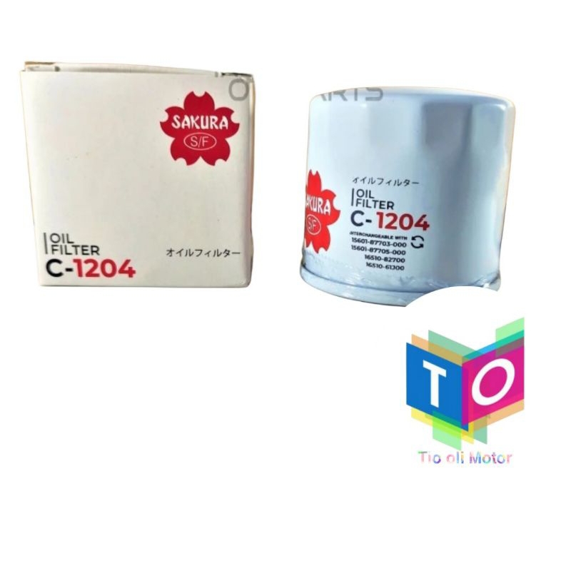 Sakura Oil Filter C-1204 Filter Oli Suzuki Ertiga Karimun Ignis