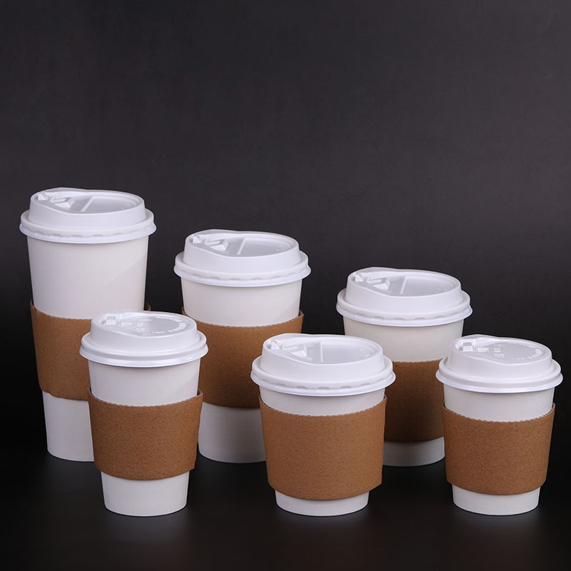 [50PCS] Paper Cup Single Wall 22 Oz (650ml) + Tutup paper cup   | gelas kertas tahan panas  | cap ko