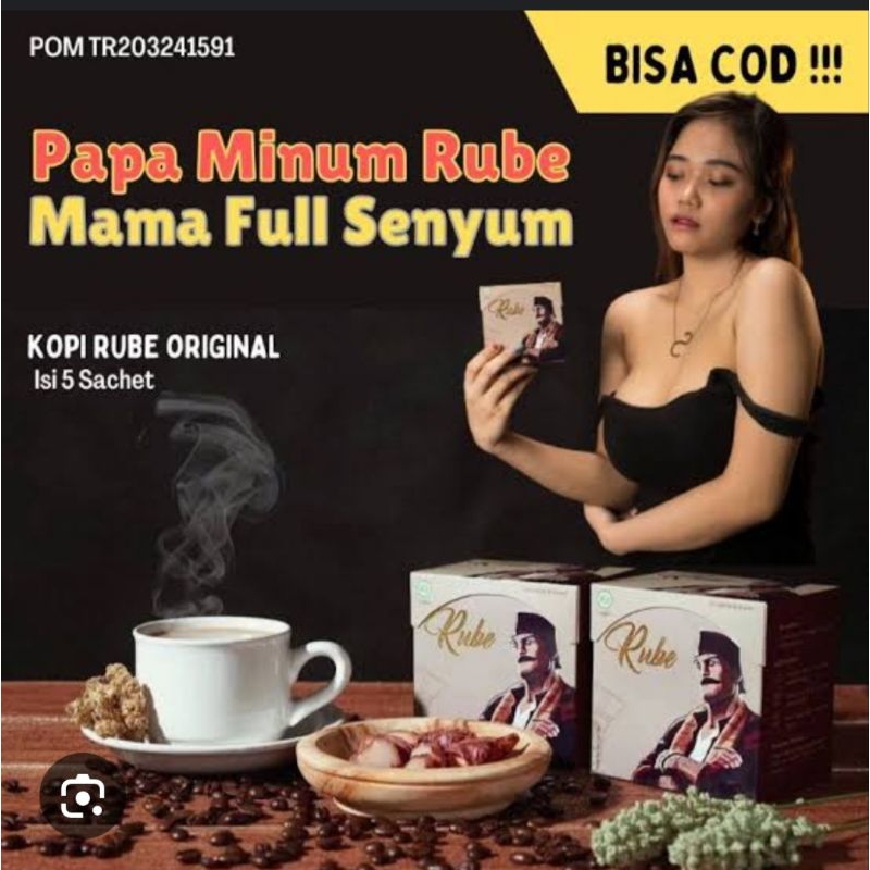 

Kopi Rube Kopi Stamina Pria 1 box isi 5 sachet Orignial 100%