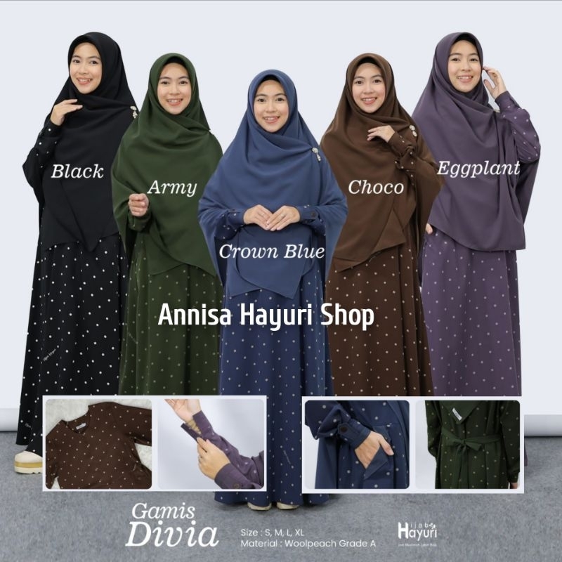 GAMIS DIVIA Bahan Woolpeach Grade A