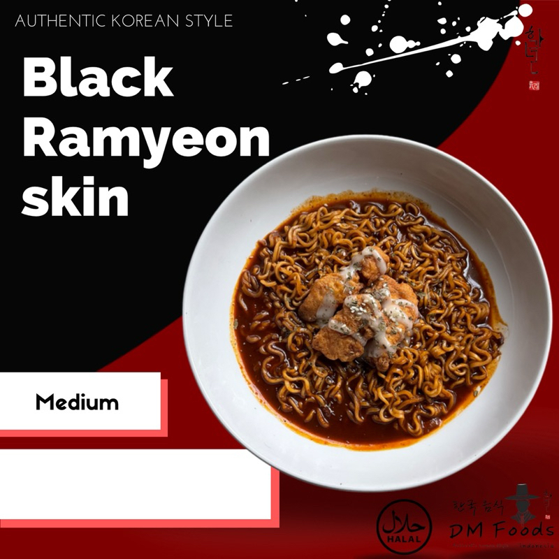 

BLACK RAMYEON SKIN - Jjajang Ramyeon - Jjajang Ramen - Ramen Hitam