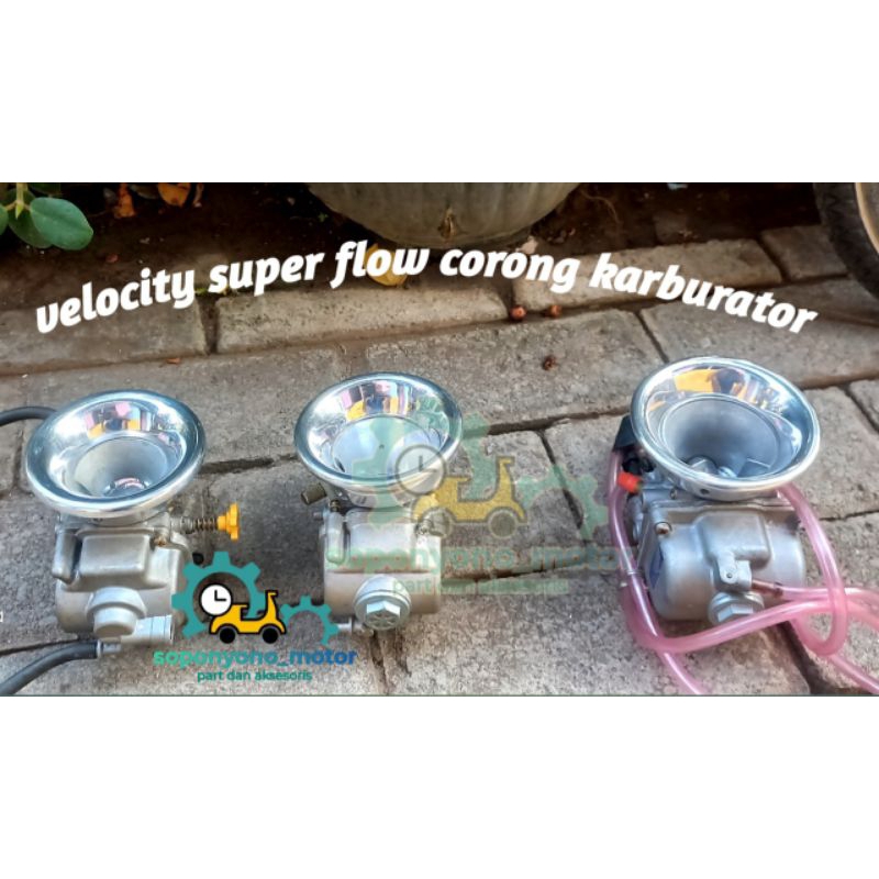 VELOCITY SUPER FLOW CORONG KARBU PE PWK PWL  MODEL CROOM SUPERFLOW VELOCITY KARBU PWK PE PWL 24 26 2