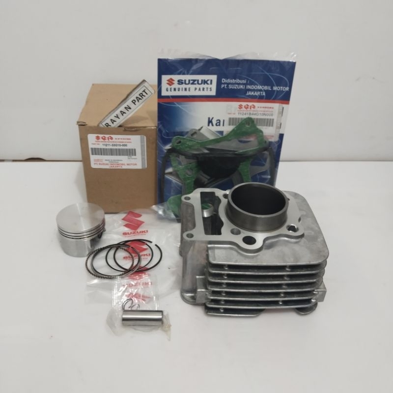 BLOK SEHER KOMPLIT SKYWAVE SKYWAVE SKYWAVE SKYWAVE BLOK+PISTON RING PEN ORIGINAL