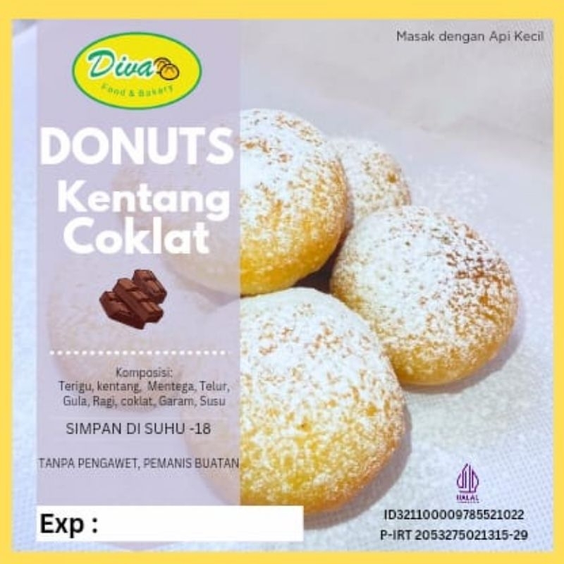 

Donat Kentang Cokelat isi 20pcs