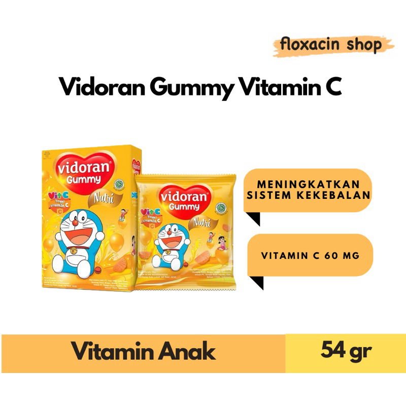Vidoran Gummy Vitamin C Anak 54gr
