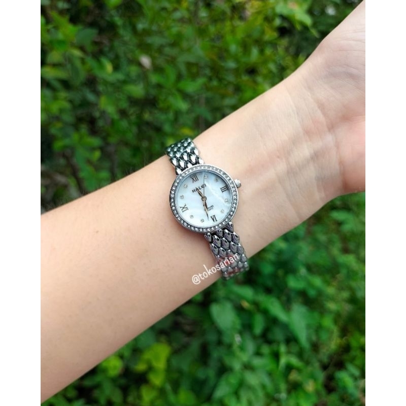 Jam Tangan Halei 5024L Original Bergaransi Jam Tangan Rantai Analog Wanita