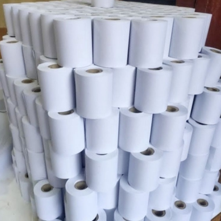 

Hadir Baru Kertas struk kasir HVS 1Ply 58x48mm paket 1 roll struk printer kalkulator 5857mm