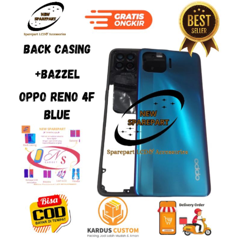 BACK CASING+BAZZEL+FRAME OPPO RENO 4F