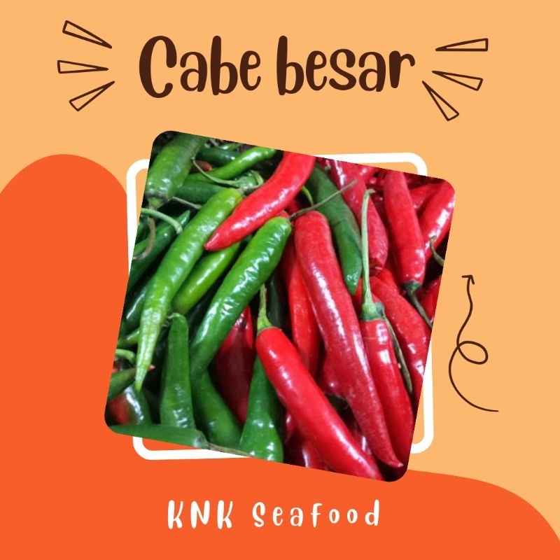 

KNK SEAFOOD Cabe Cabai merah hijau besar premium