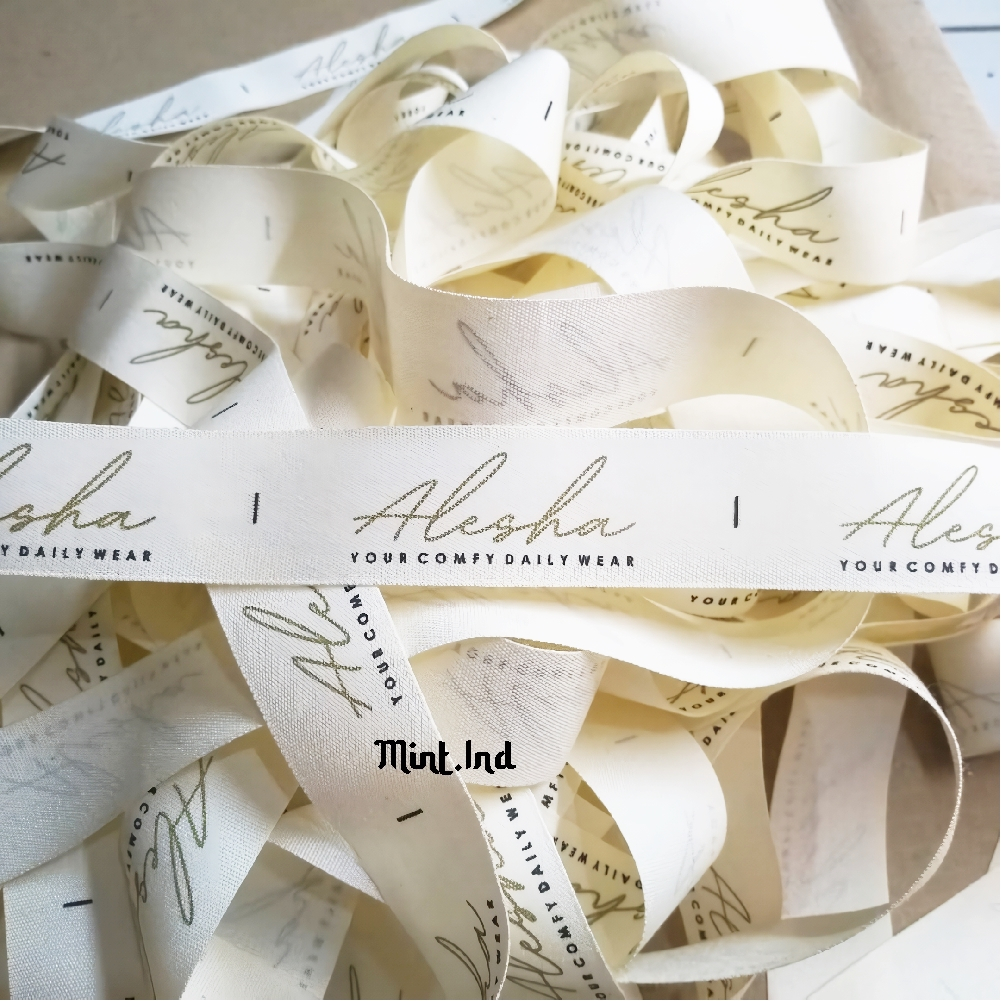 

Tambahan harga sablon Label Katun & Label satin