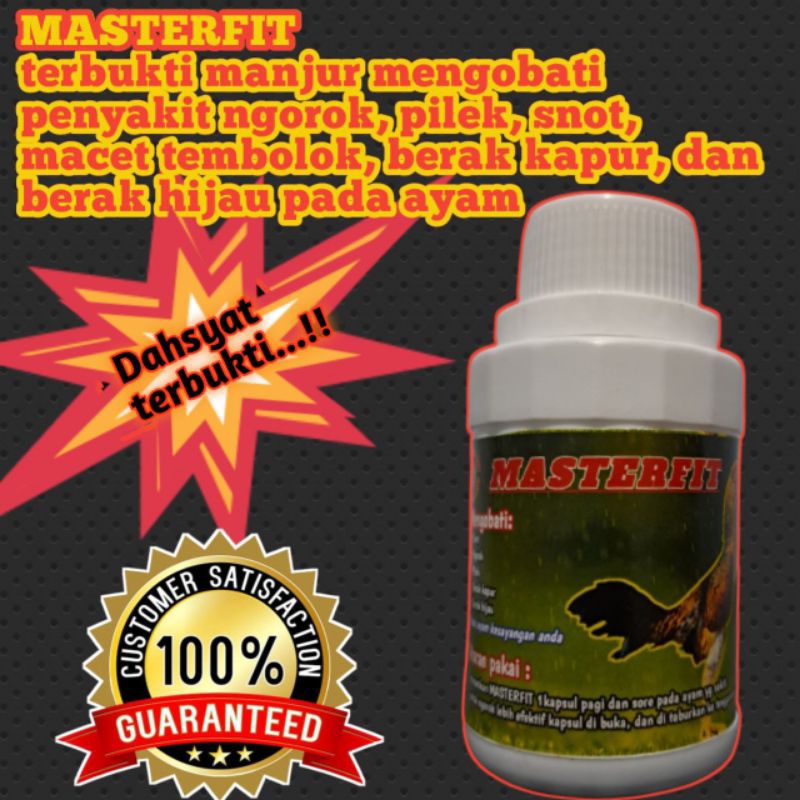 Masterfit Obat Snot Ayam Obat Ngorok Ayam Obat Berak Kapur Ayam Obat Berak Hijau Ayam