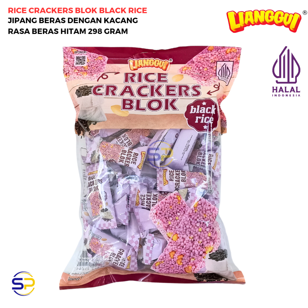 

SNACK JIPANG RICE CRACKERS BLOK RASA BLACK RICE 298 GRAM - LIANGGUI