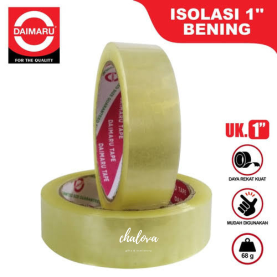 

[SLOP] ISOLASI DAIMARU TRANSPARAN/ SELOTIP/ STATIONERY TAPE 24 MM X 72 YARD ISI 6 PCS