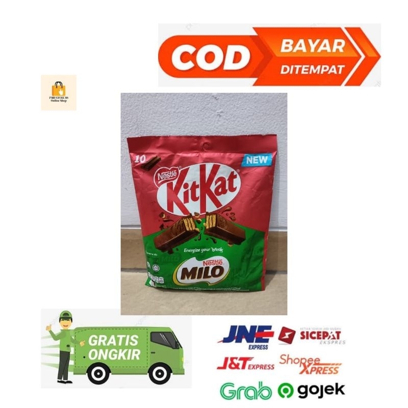 

NESTLE KITKAT MILO Kombinasi 2 Rasa Coklat Malaysia (17g x 10 pcs)