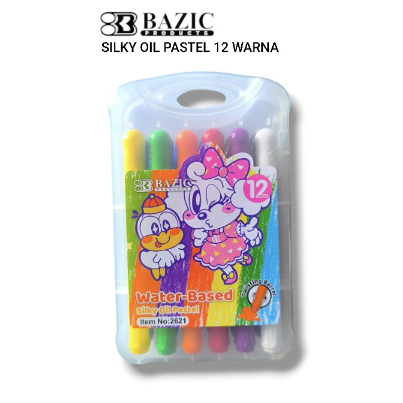 

Crayon Silky Oil pastel putar Bazic 12 warna