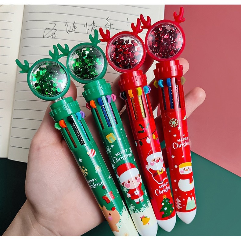 

[Pen] Pen Edisi Christmas Banyak Warna - Suvernir Natal Hampers Natal Murah