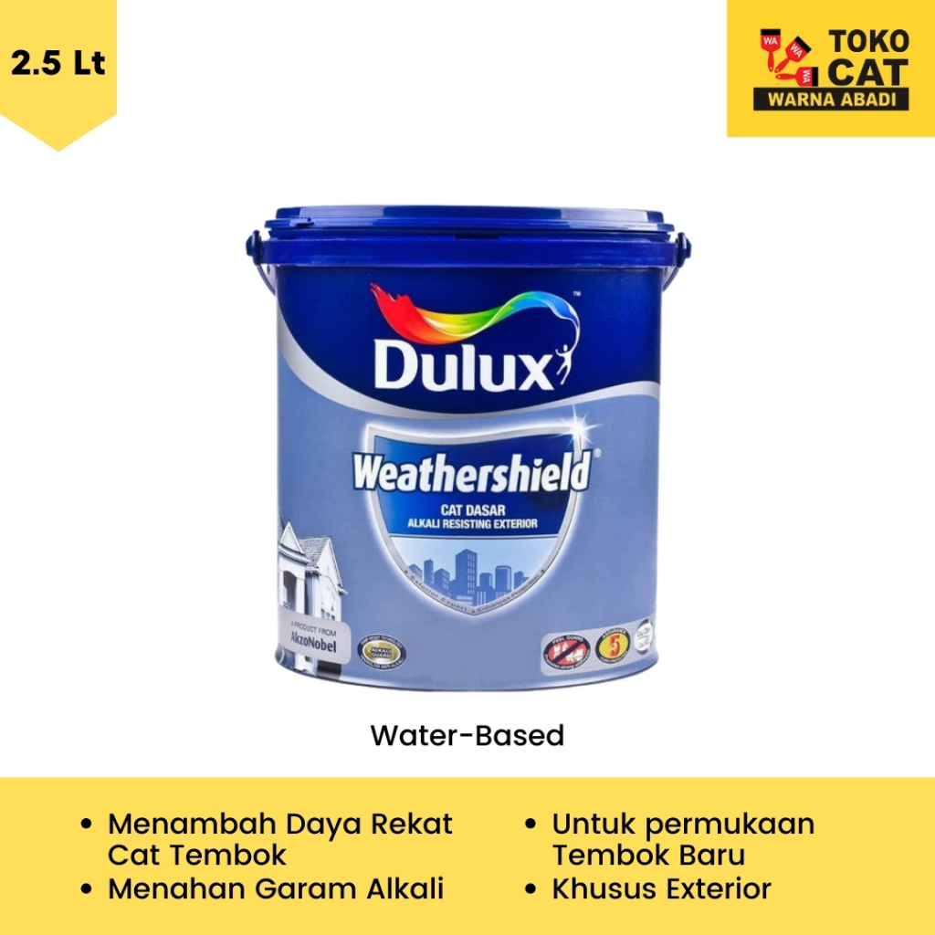 Cat Dasar Alkali Dulux Weathershield 2.5 Liter