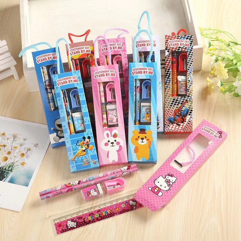 

MARKAS Set Alat Tulis Kartun / Set Alat Tulis 5 in 1 motif Kartun Stationery S3432