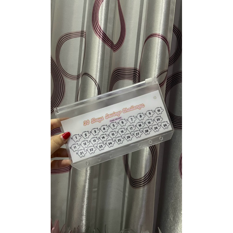 

30 Days Binder Zipper Challenge (Tantangan menabung zipper dan kertas laminasi 30 hari dan 31 hari (saving challenge 30 days and 31 days) bisa dipakai berkali kali
