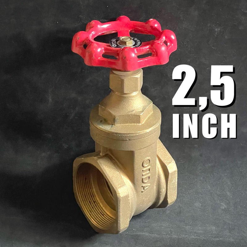 gate valve ONDA 2 1/2 inch / gate valve kuningan ONDA 2 1/2 / stop kran gate valve ONDA 2 1/2 / stop