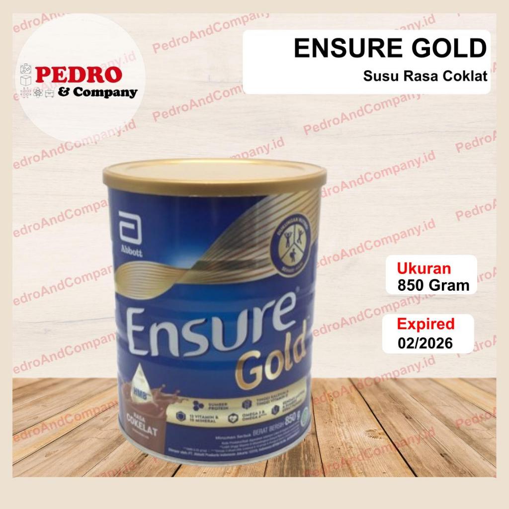 

Abbott ENSURE GOLD susu rasa coklat 850 gram powder milk dewasa susu bubuk