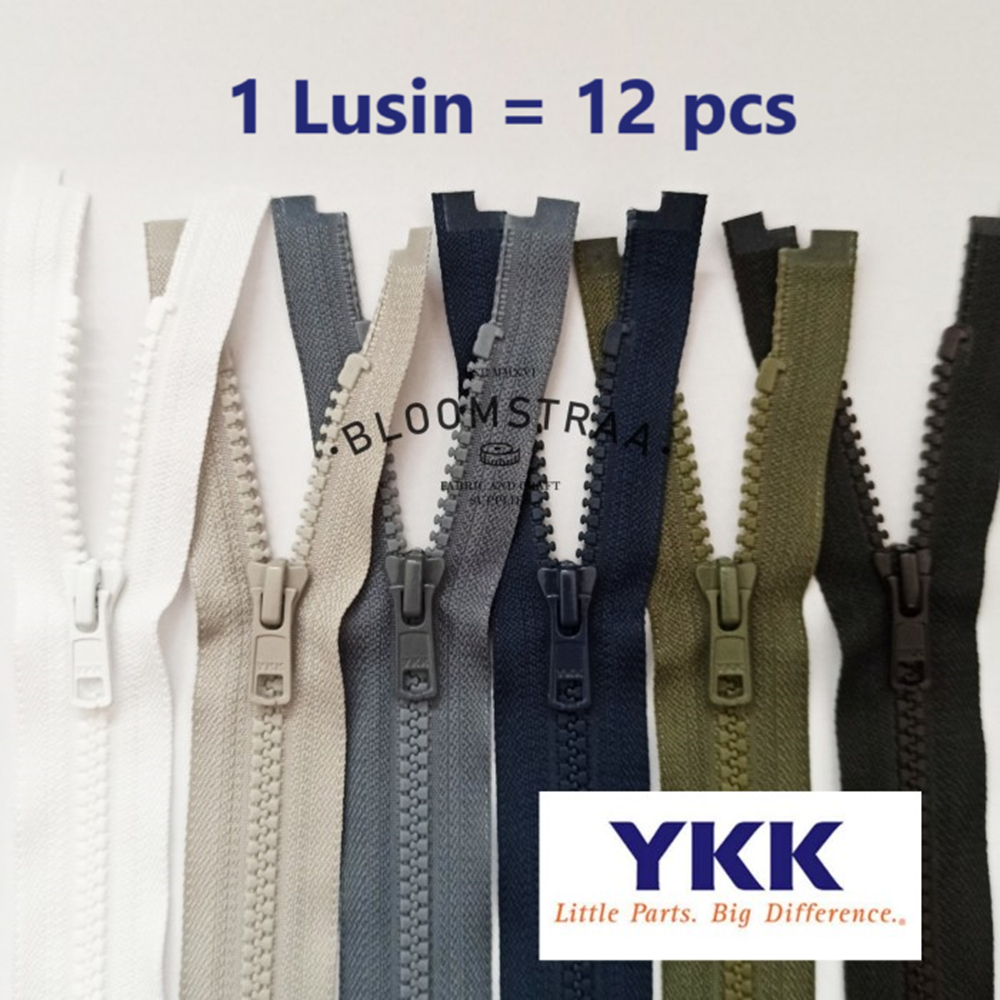 Grosir Resleting Jaket YKK 70cm Seleting jaket YKK 28” Zipper Vislon YKK 70 cm Sleting Lusin