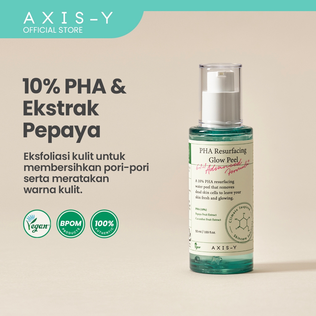 AXIS-Y PHA 10% Resurfacing Glow Peel | Membersihkan Pori-pori dan Meratakan Warna Kulit
