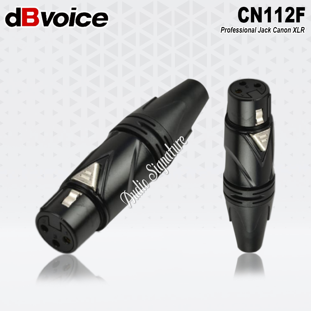 Jack XLR Socket Female DBVOICE CN 112F | CN112F Original Gold Plated
