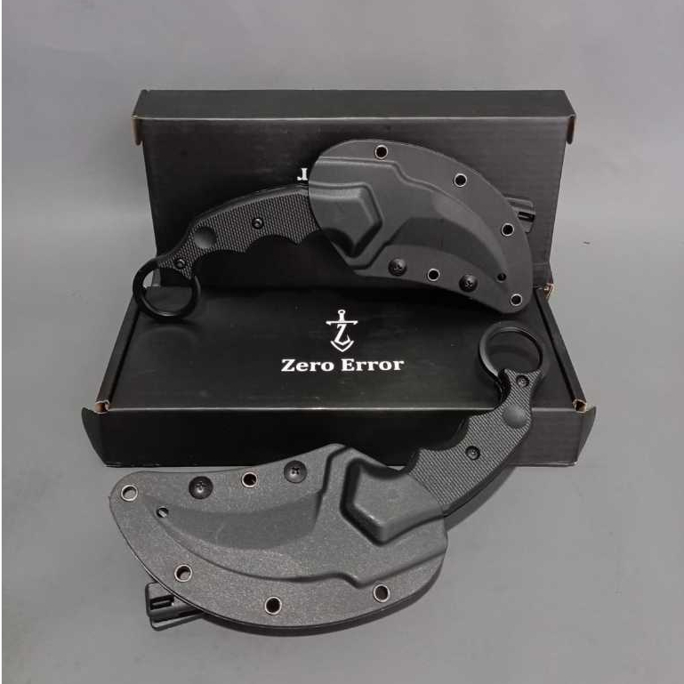 Zerro Error Cerambit Kydex Karambit Survival Kit Hitam
