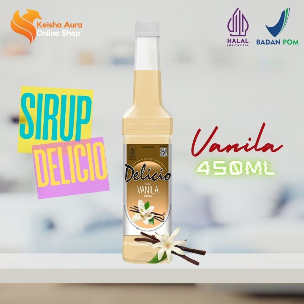 

Sirup Delicio 450 ml Rasa Vanila