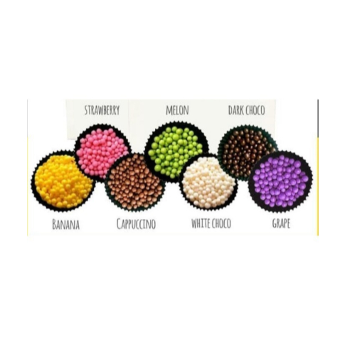 

ELMER Topping Crispearls Crispy Pearl Ball 250 gr WHITE