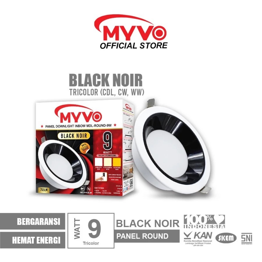 Lampu Downlight LED Inbow Downlight Panel LED Inbow Bulat Lampu Tanam