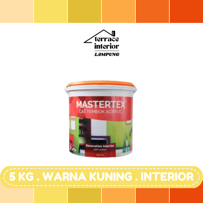 Cat Tembok Interior Bital Asia Mastertex Warna Kuning 5 KG