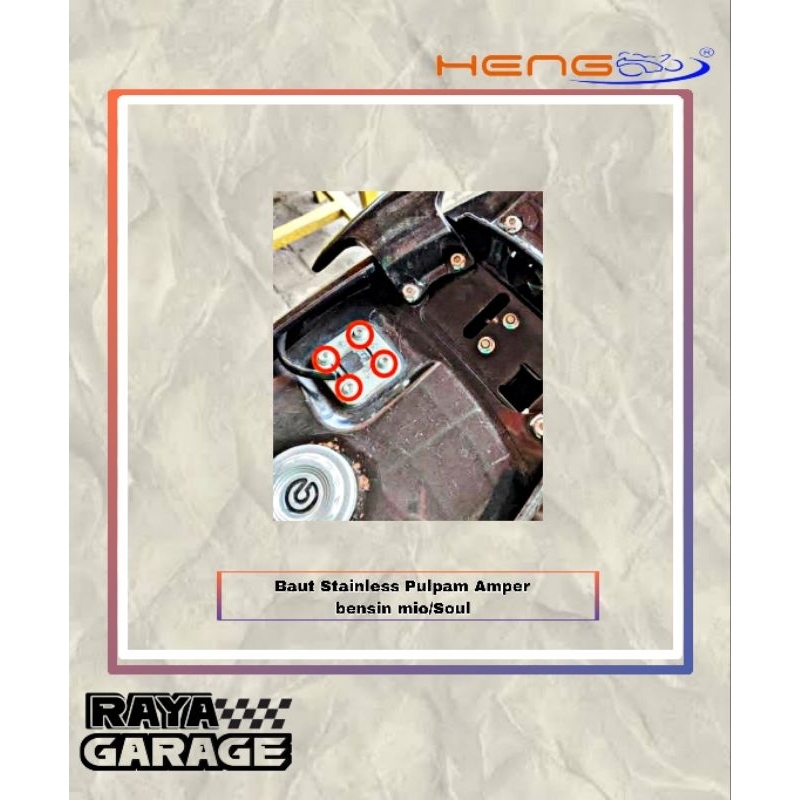 Baut Stainless set Pulpam Amper Bensin Mio/soul