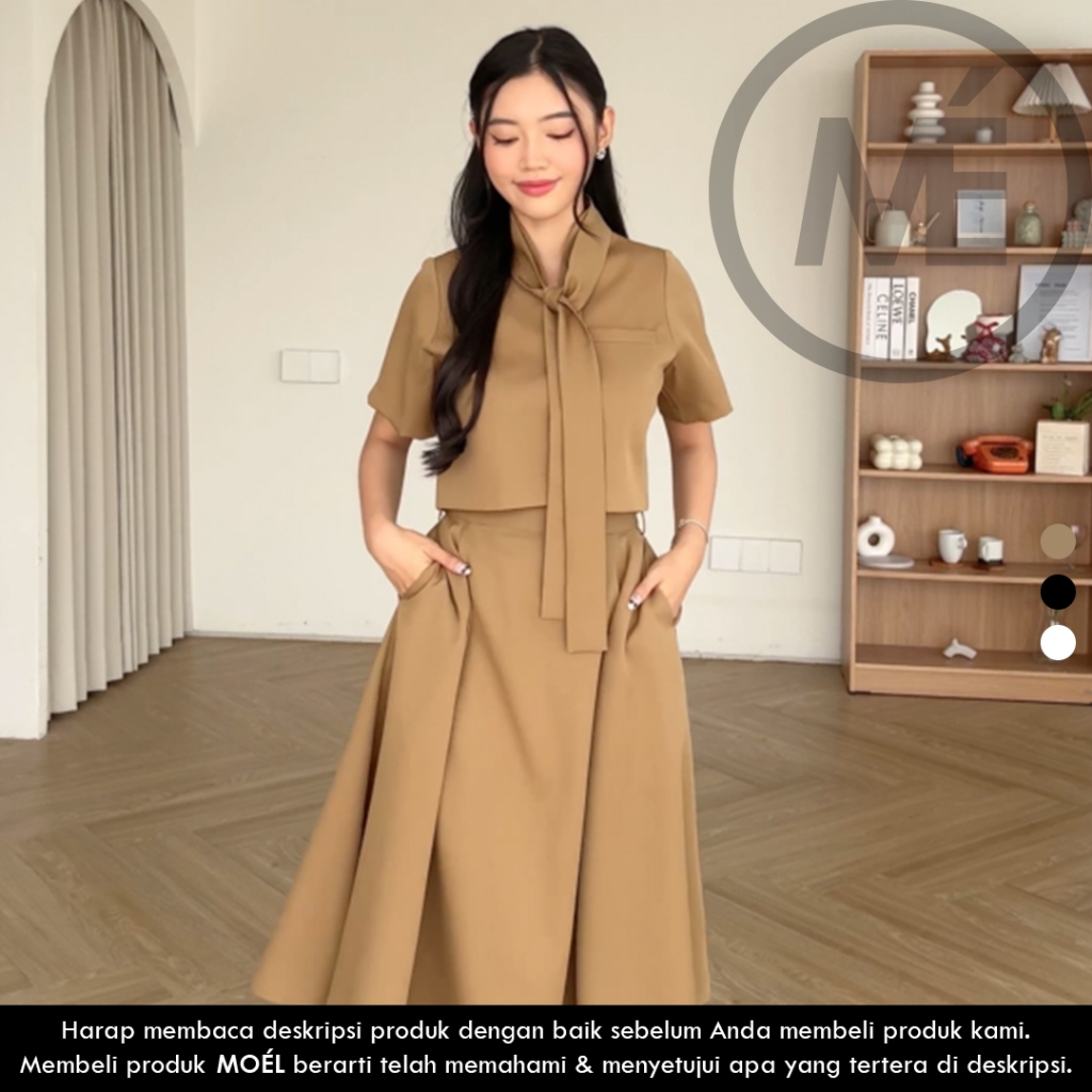 MOEL Shania One Set (Crop Blazer & Skirt)