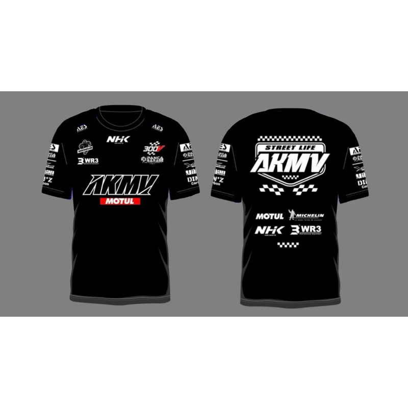 KAOS AKANG MV RACING HITAM