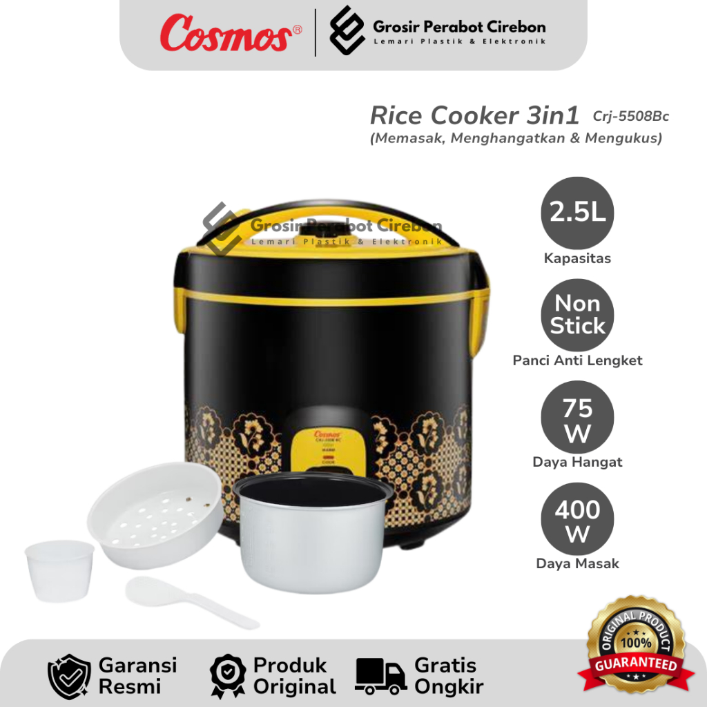 COSMOS RICE COOKER CRJ-5508BC / CRJ 5508 BC RICE COOKER COSMOS