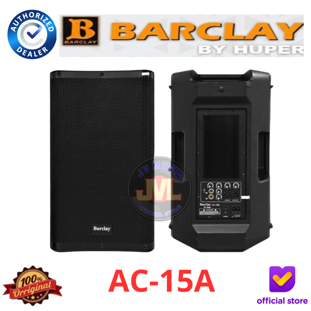 Barclay By Huper AC15A 15-Inch Speaker Aktif Barclay AC-15A Active Speaker