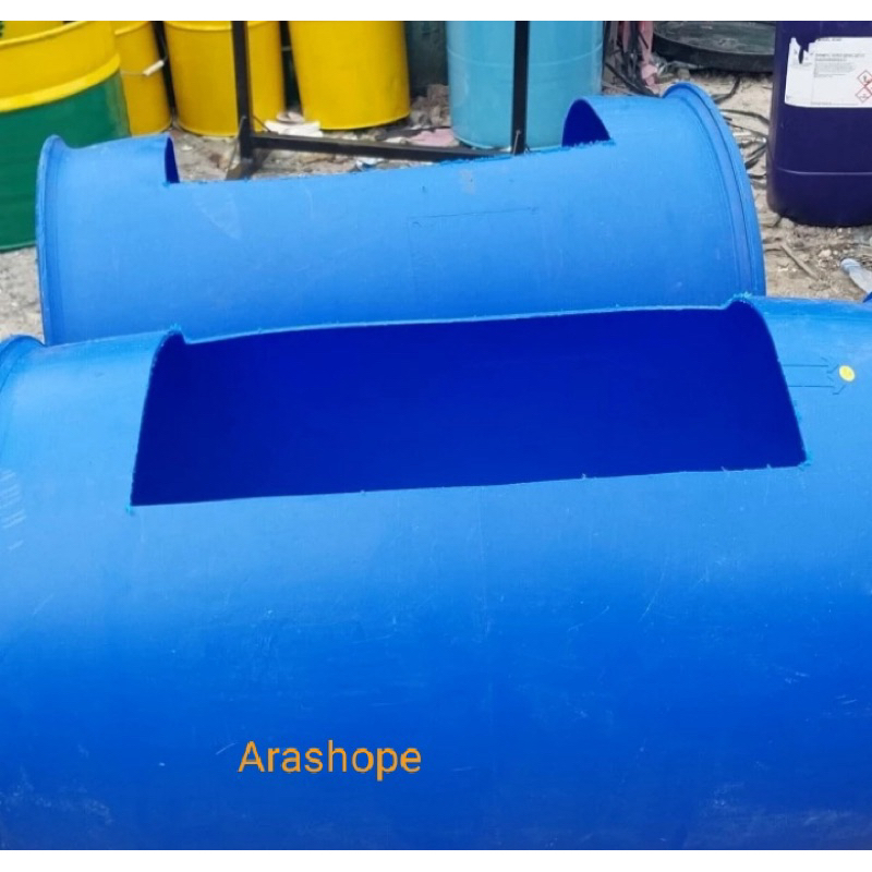 kolam ikan lele/kolam ikan mini/tong plastik 200 liter