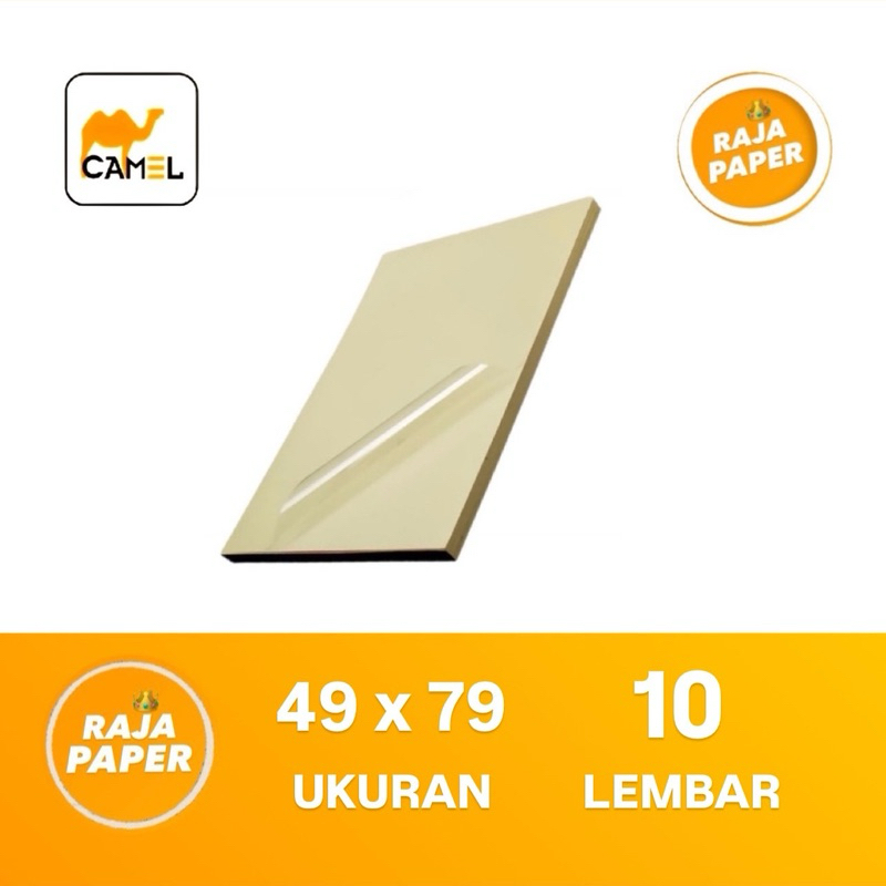 

Kertas Sticker Vinyl Transparant Ukuran 49 Cm x 79 Cm 10 Lembar By CAMEL ( 490 Mm x 790 Mm ) 10 Lbr 10 Pcs Stiker Vinil Vynil Transparan Bening