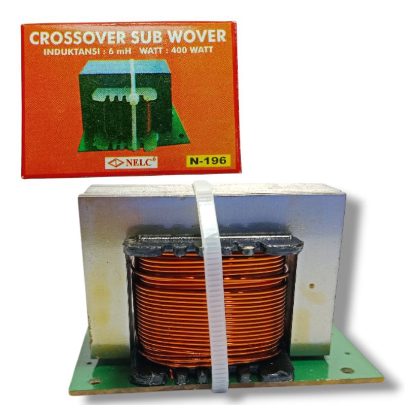 KIT CROSSOVER 1 WAY SUBWOOFER N-196 SUB BASS CROSSOVER PASIF 1 WAY LOW BASS SPEAKER CROSS OVER CROSO