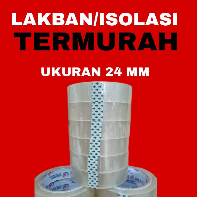 

Lakban Isolasi Termurah Ukuran 24 MM