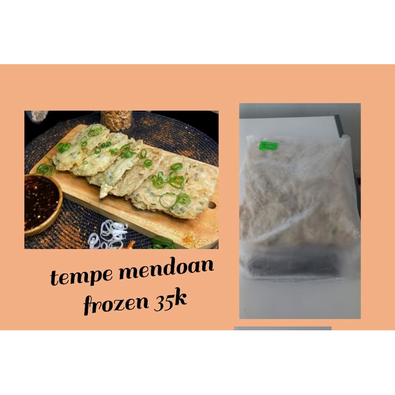 tempe mendoan frozen + bumbu