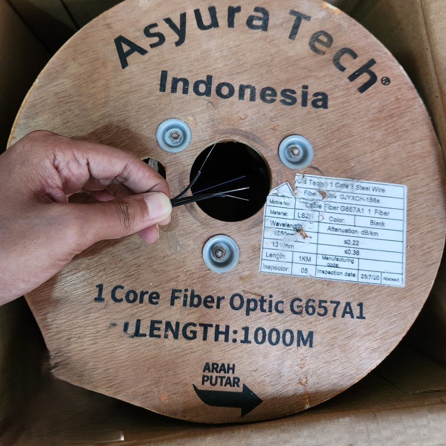 kabel fiber optic dropcore 1 core 3 seling AsyuraTech 1core 3seling