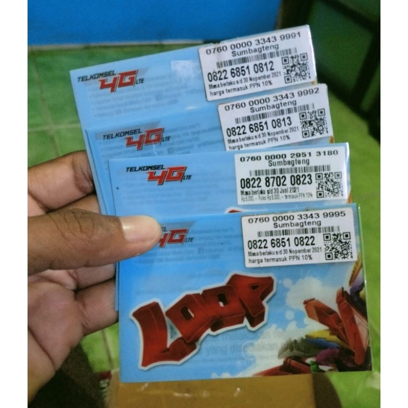 Kartu Loop Lawas 2021 Nomor Cantik Dobel Operator 0822 XXXX 0822
