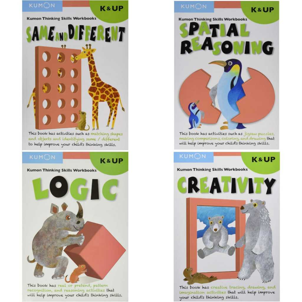 Buku Kumon Thinking Skills Workbooks Kindergarden & Up