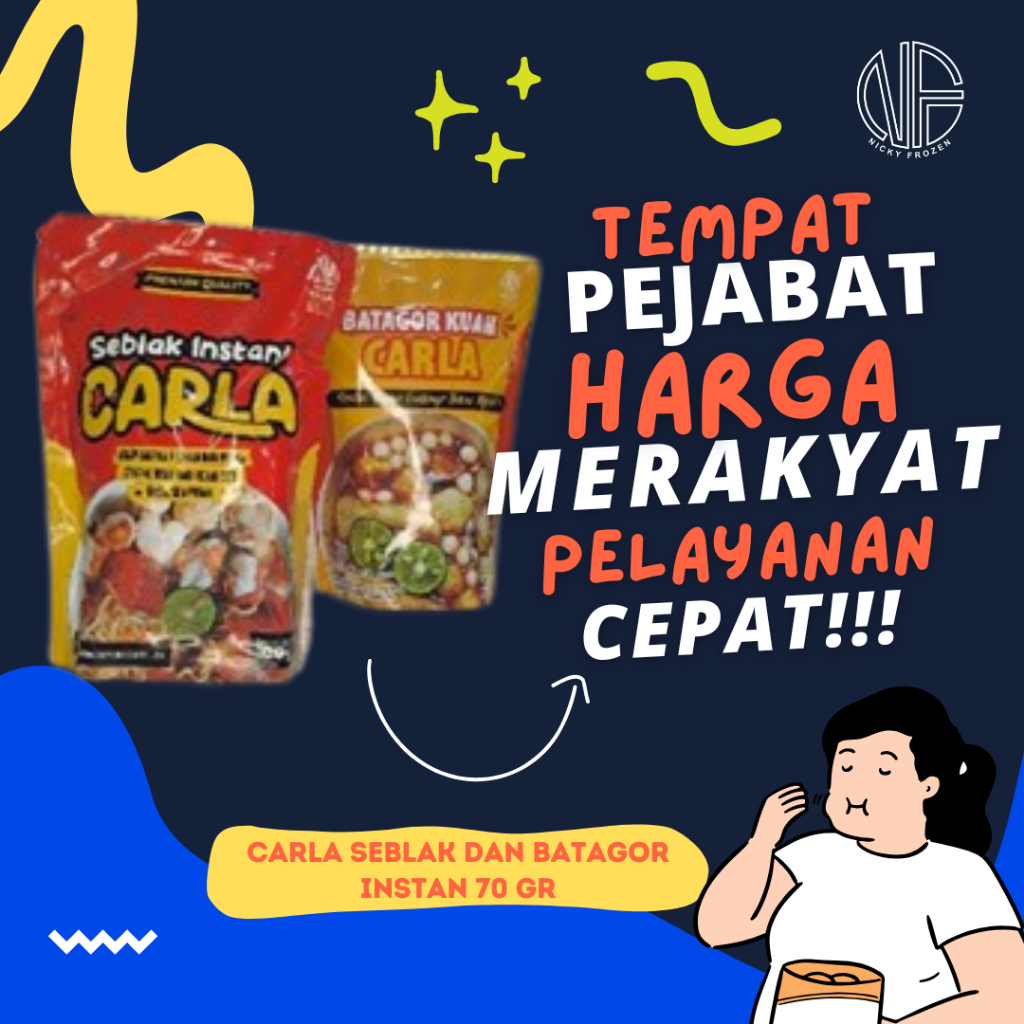 

CARLA SEBLAK DAN BATAGOR INSTAN 70 GR